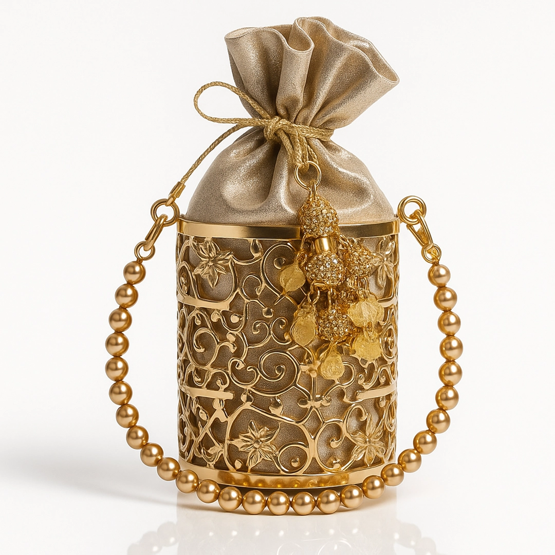Metal Gold Potli