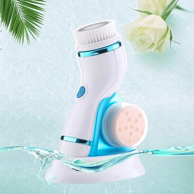 4-in-1 Electric Face Washer Facial Cleansing Blackhead Rechargeable Cleansing Brush
