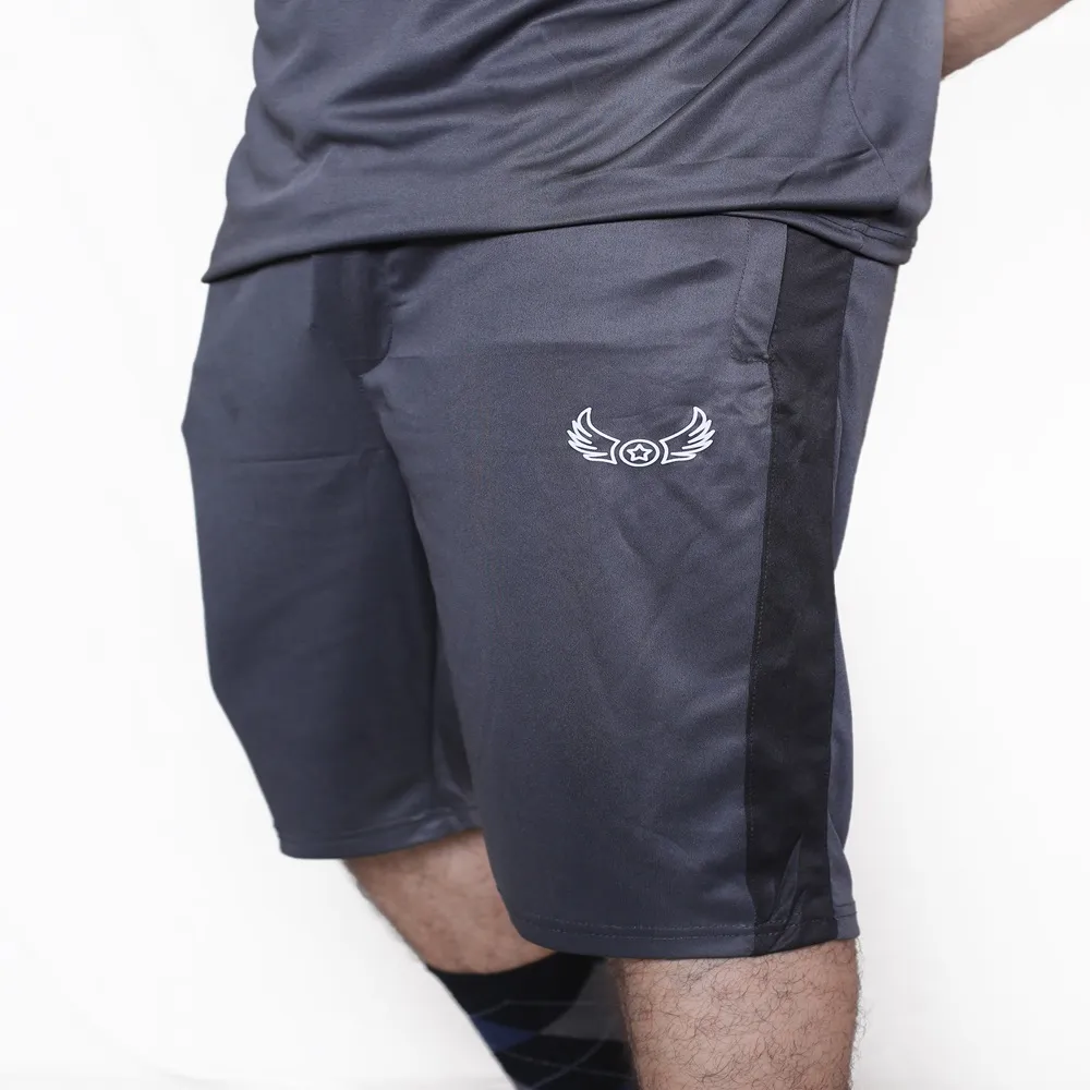 Grey Black Sports Shorts for Men