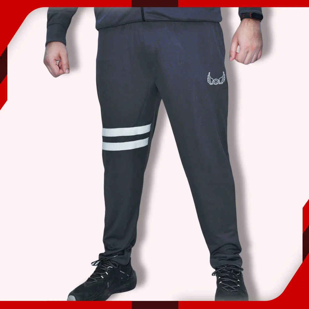Grey Night-WINGS Charcoal Sports Trouser for Men
