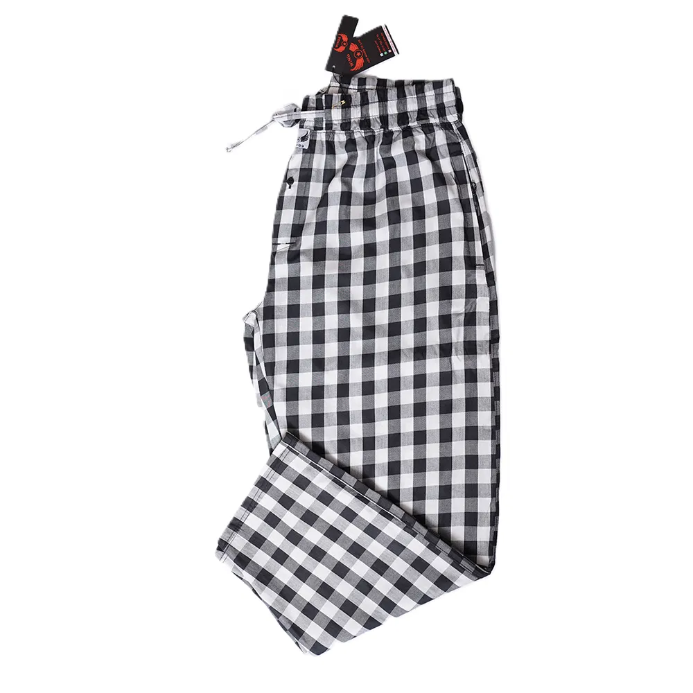Special White & Black Cotton Trouser For Men