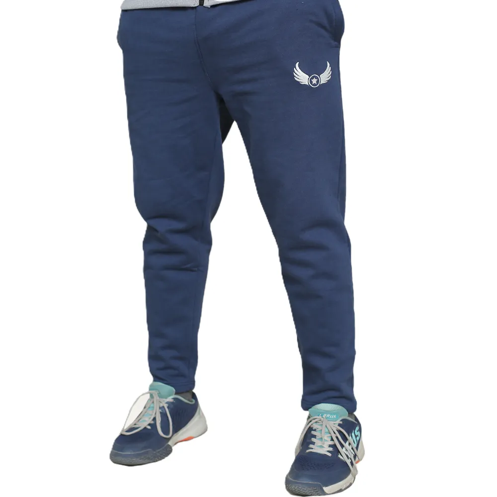 Winter Blue Cotton Fleece Trouser