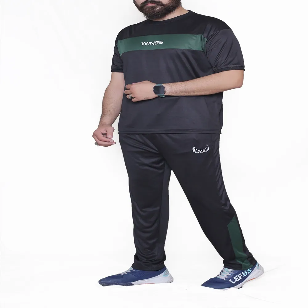 Green Black Active Tracksuits