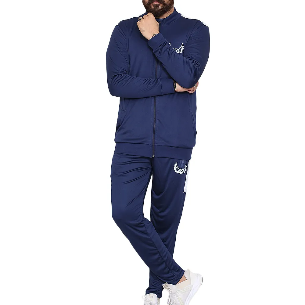 Blue Panel Sports Tracksuits