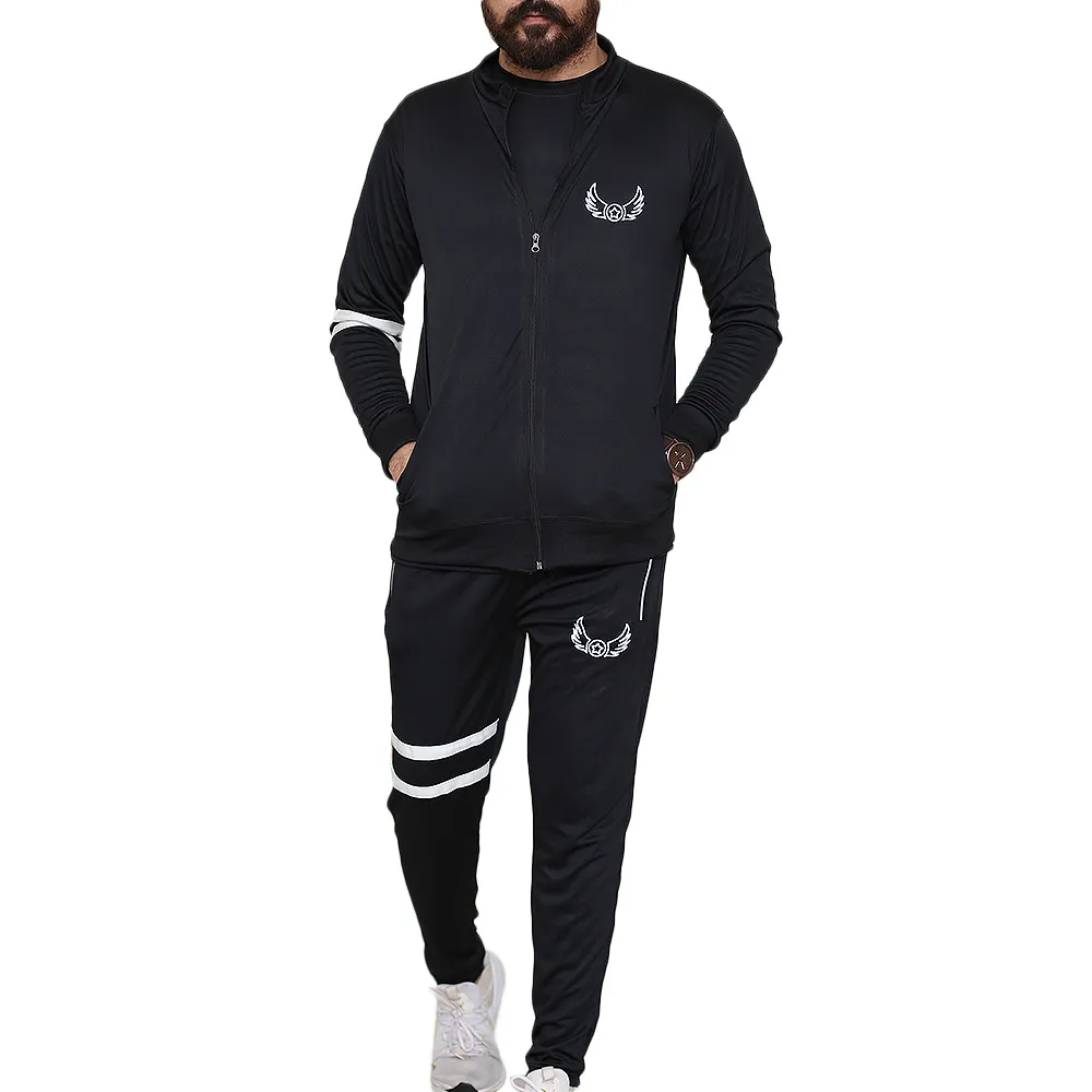 Black Stripe Sports Tracksuits