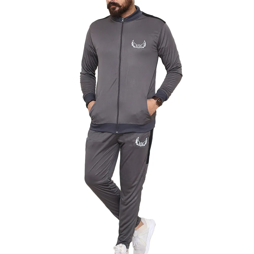 Grey Panel Sports Tracksuits