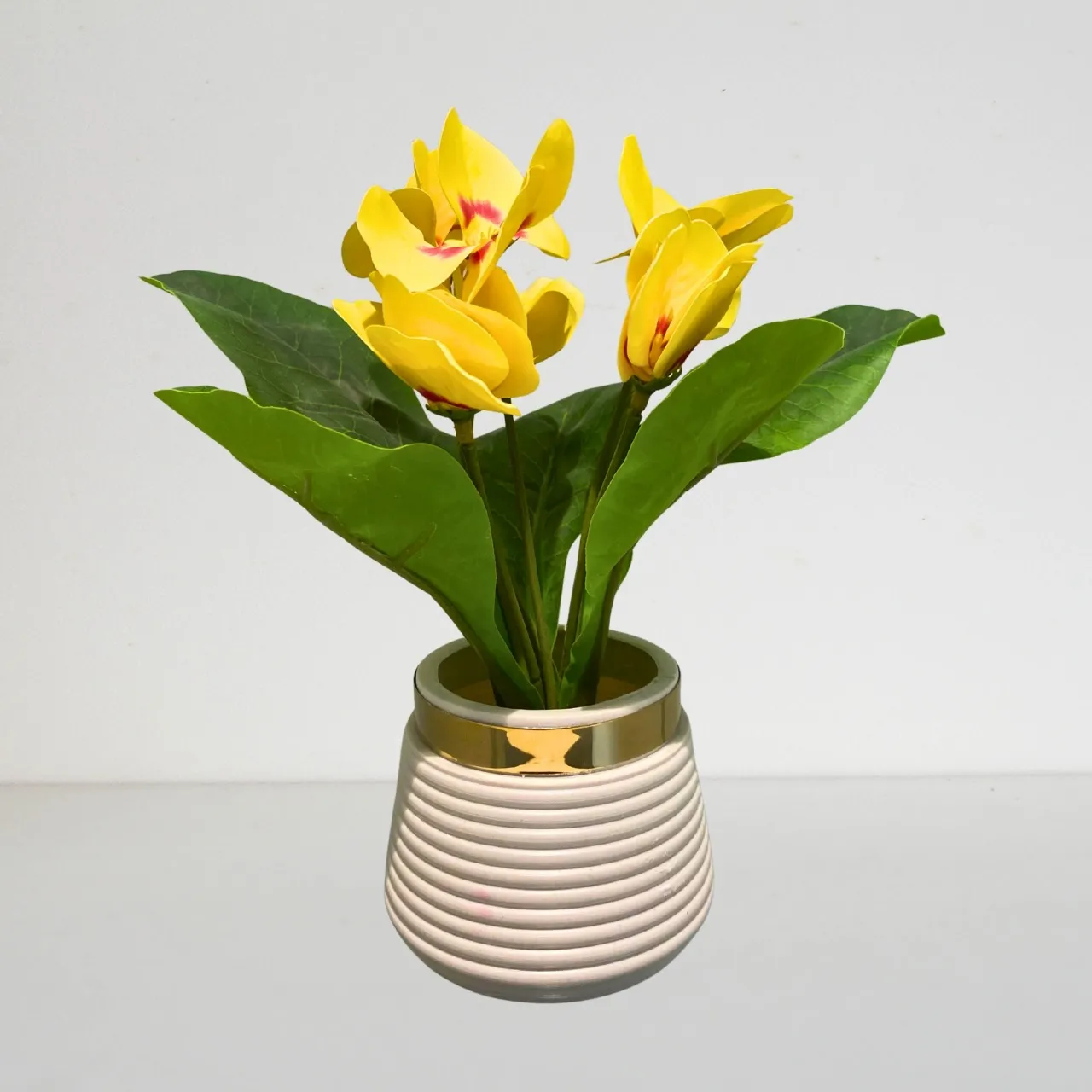 Artificial Yellow Orchid Plant