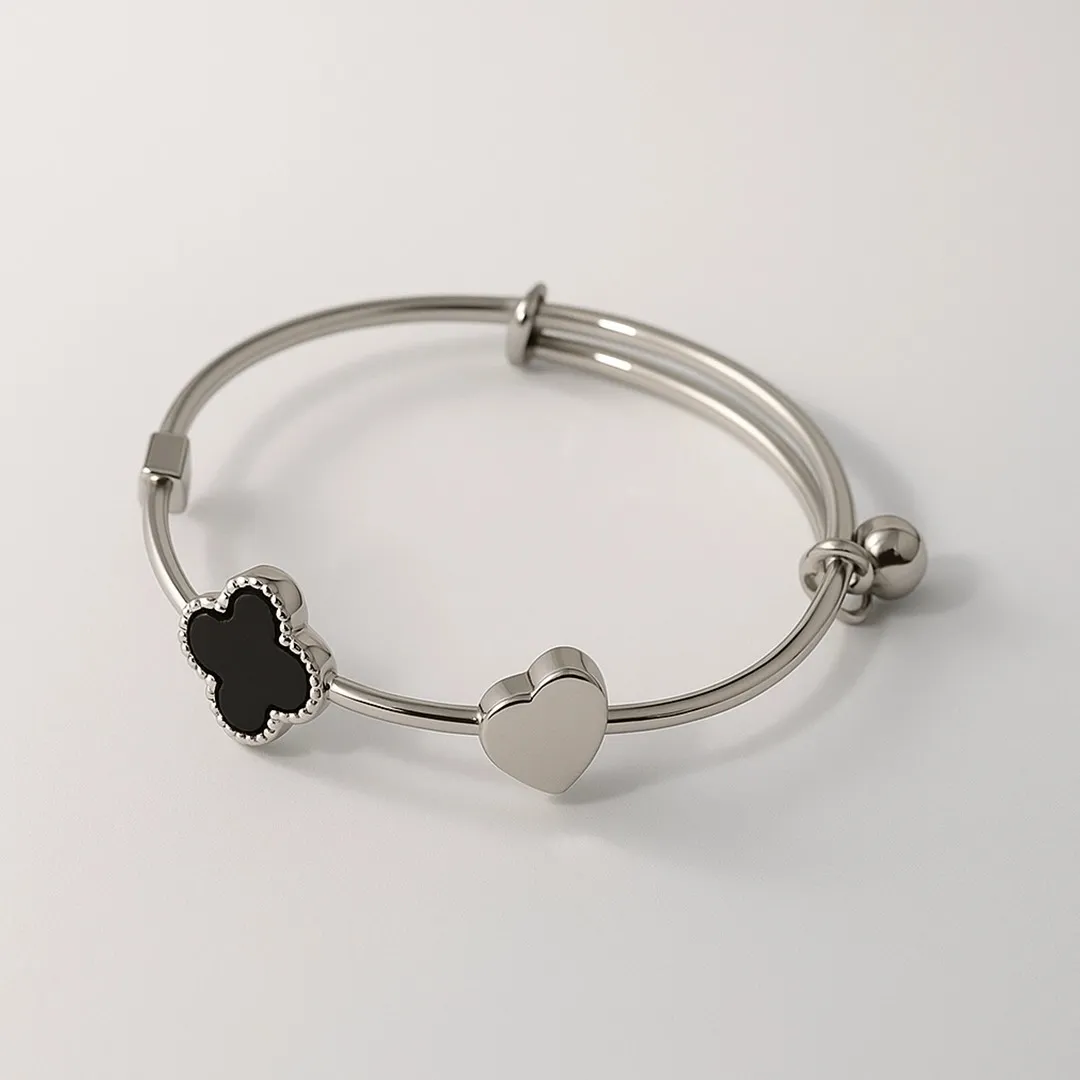 Silver Bangles​ Charm Harmony