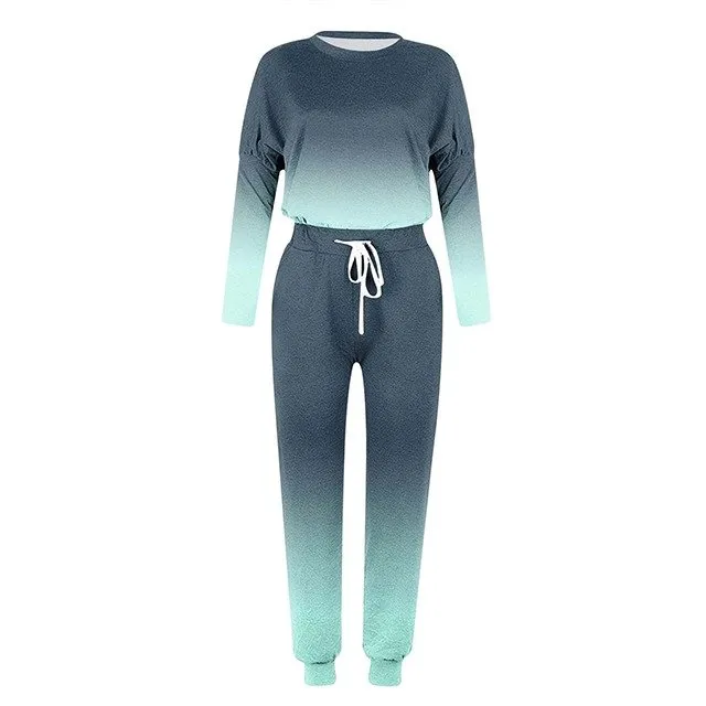 Gradient Ombre Jogging Suit for Women