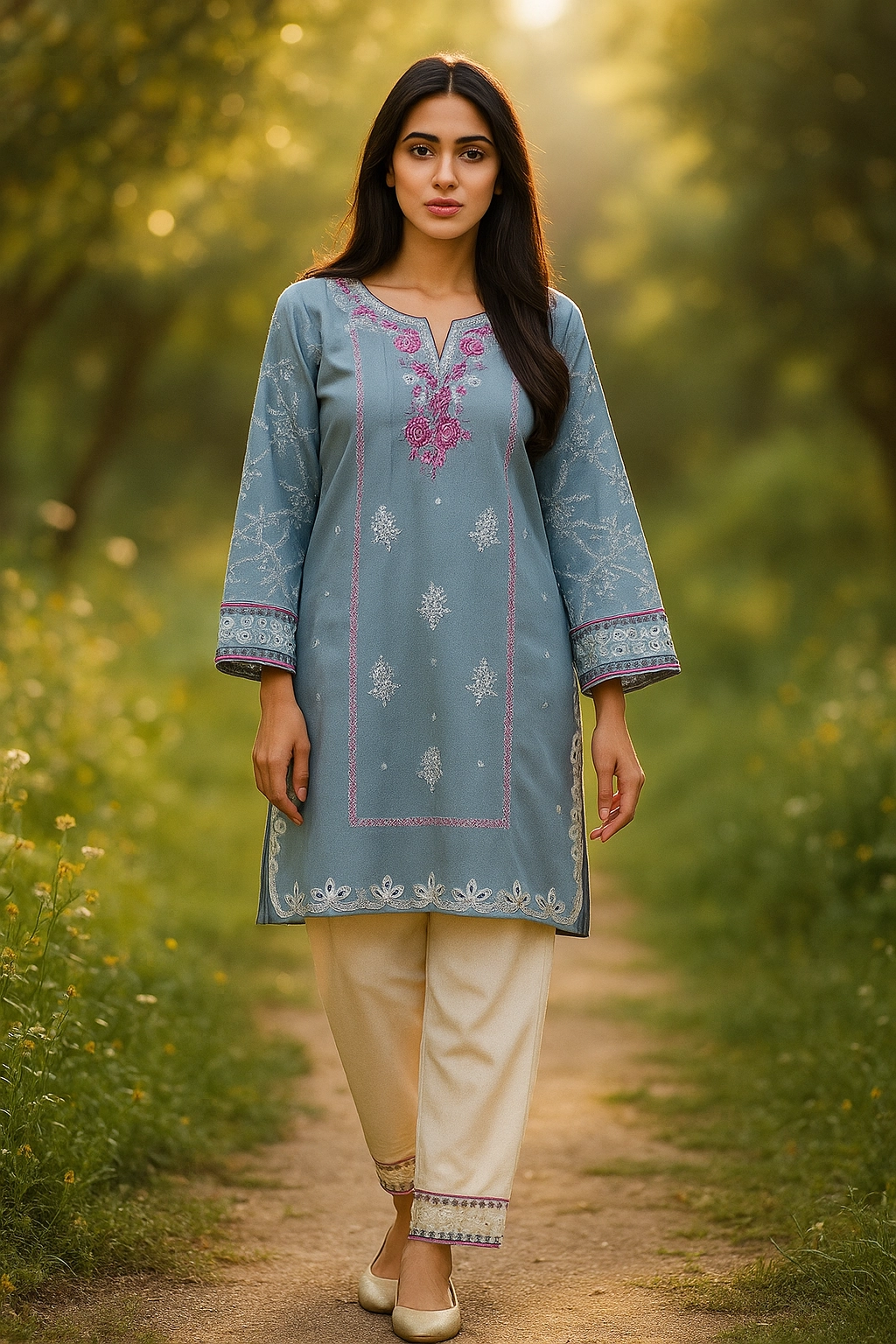 Serenity Bloom Kurta & Shalwar