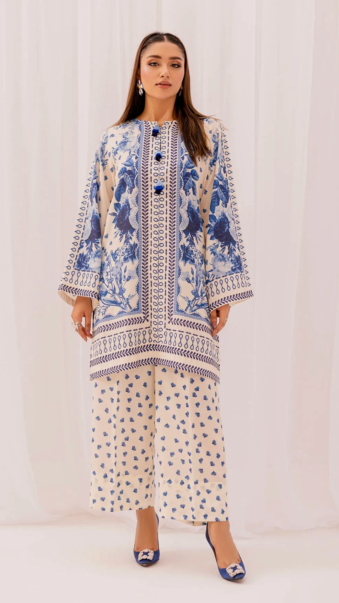 Co-Ord Set - Blue Ocean Waves