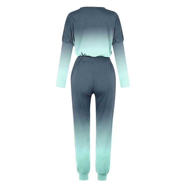 Gradient Ombre Jogging Suit for Women