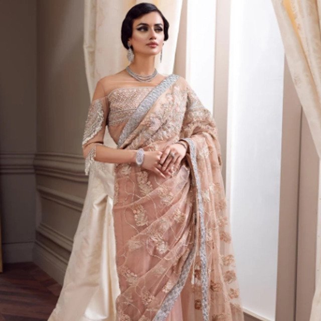 Luxury Hand-Embroidered Designer Saree