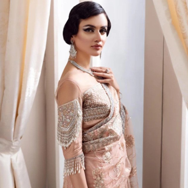 Luxury Hand-Embroidered Designer Saree