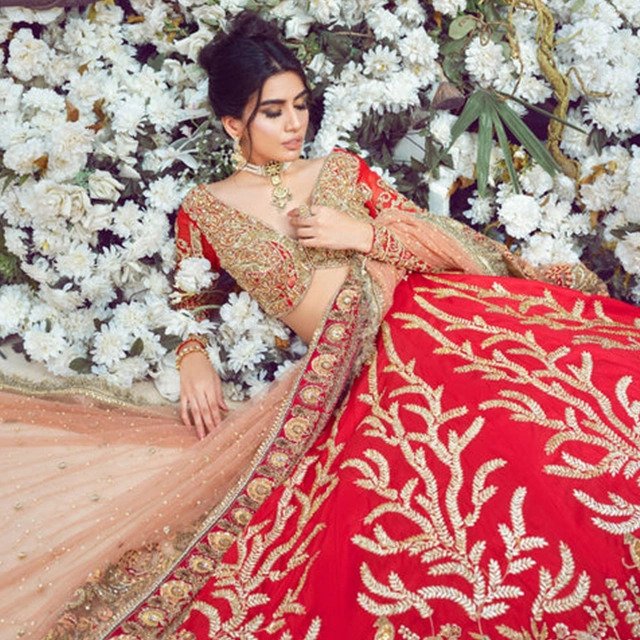 Royal Red & Gold Bridal Lehenga
