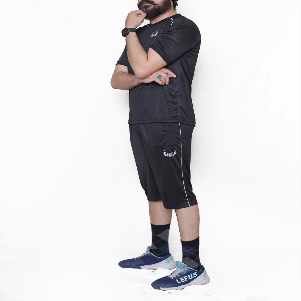 Black with white lining sports Tshirt