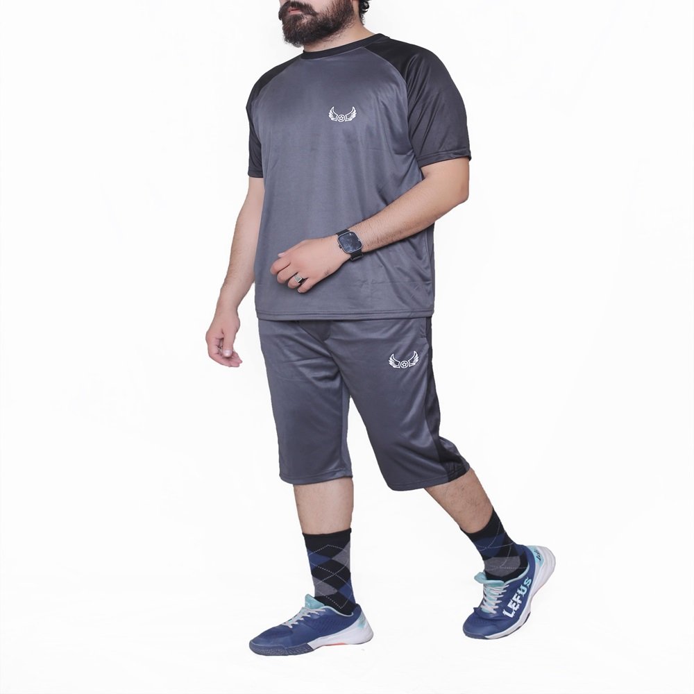 Grey Black Sports Tshirt