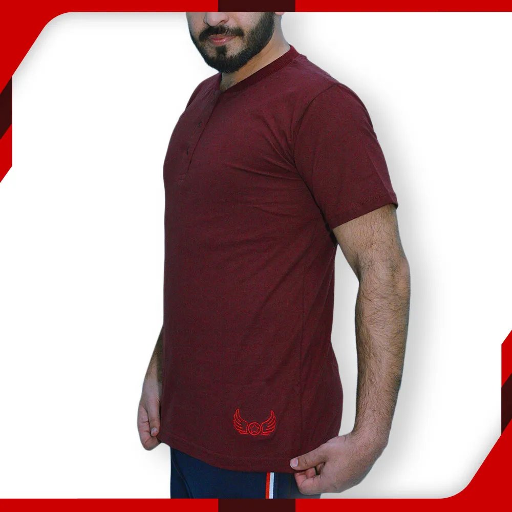 Maroon Plain Tshirts for Men