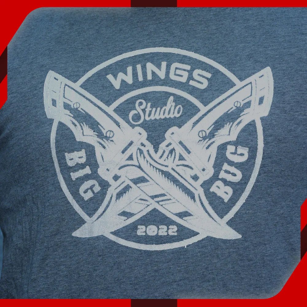 Wings Grey T-Shirt for Men Dagger
