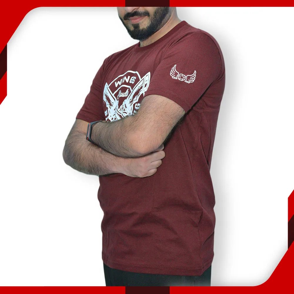 Wings Maroon T-Shirt for Men Dagger