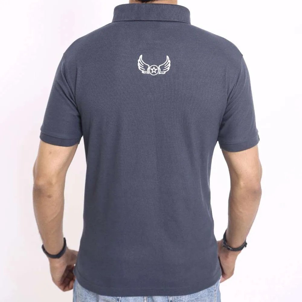 Plain Charcoal Polo Grey Tshirts for Men