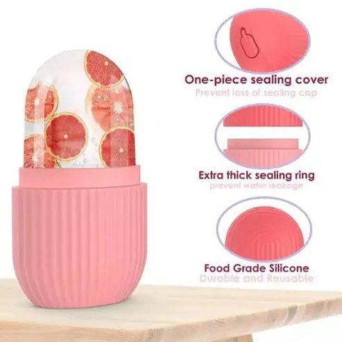 Silicone Ice Roller With Face Massager