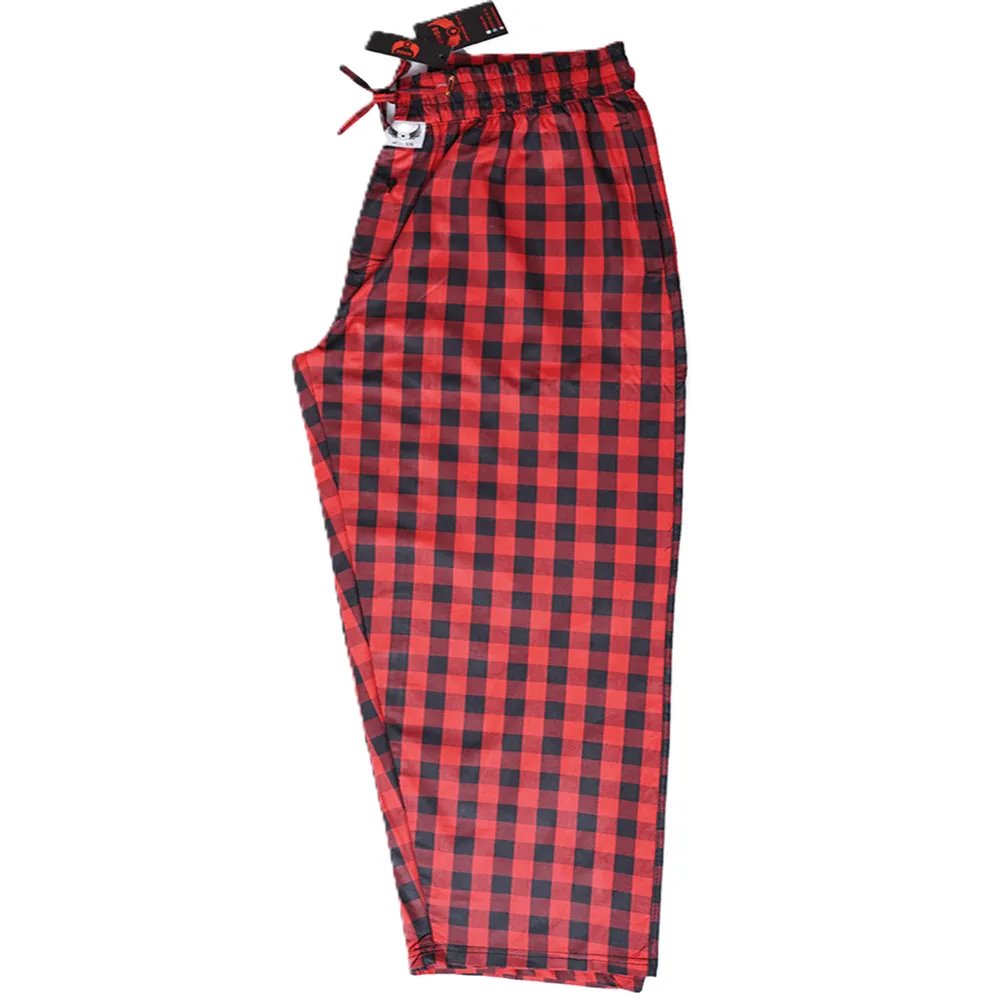 Special Red & Black Cotton Trouser For Men
