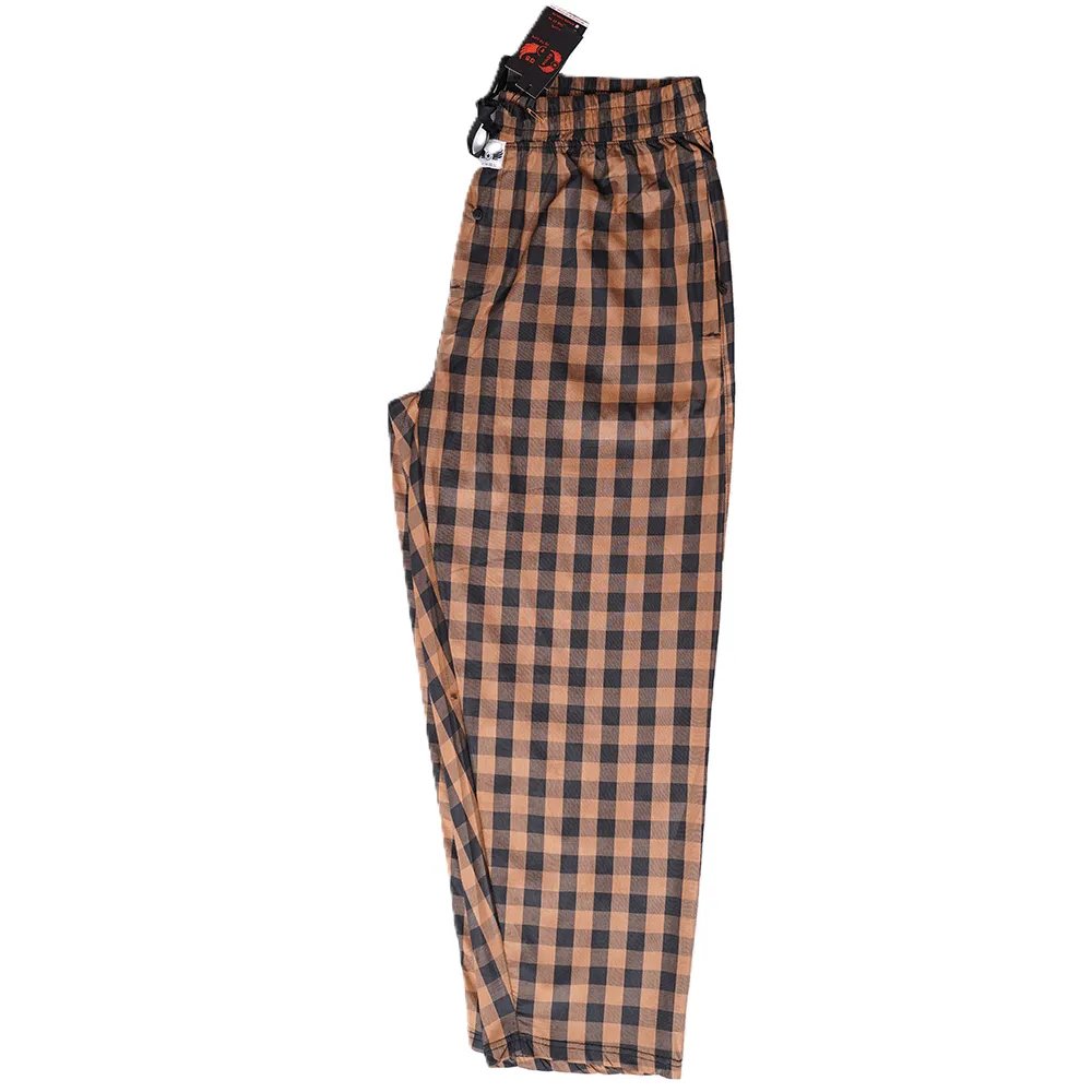 Special Brown & Black Cotton Trouser For Men