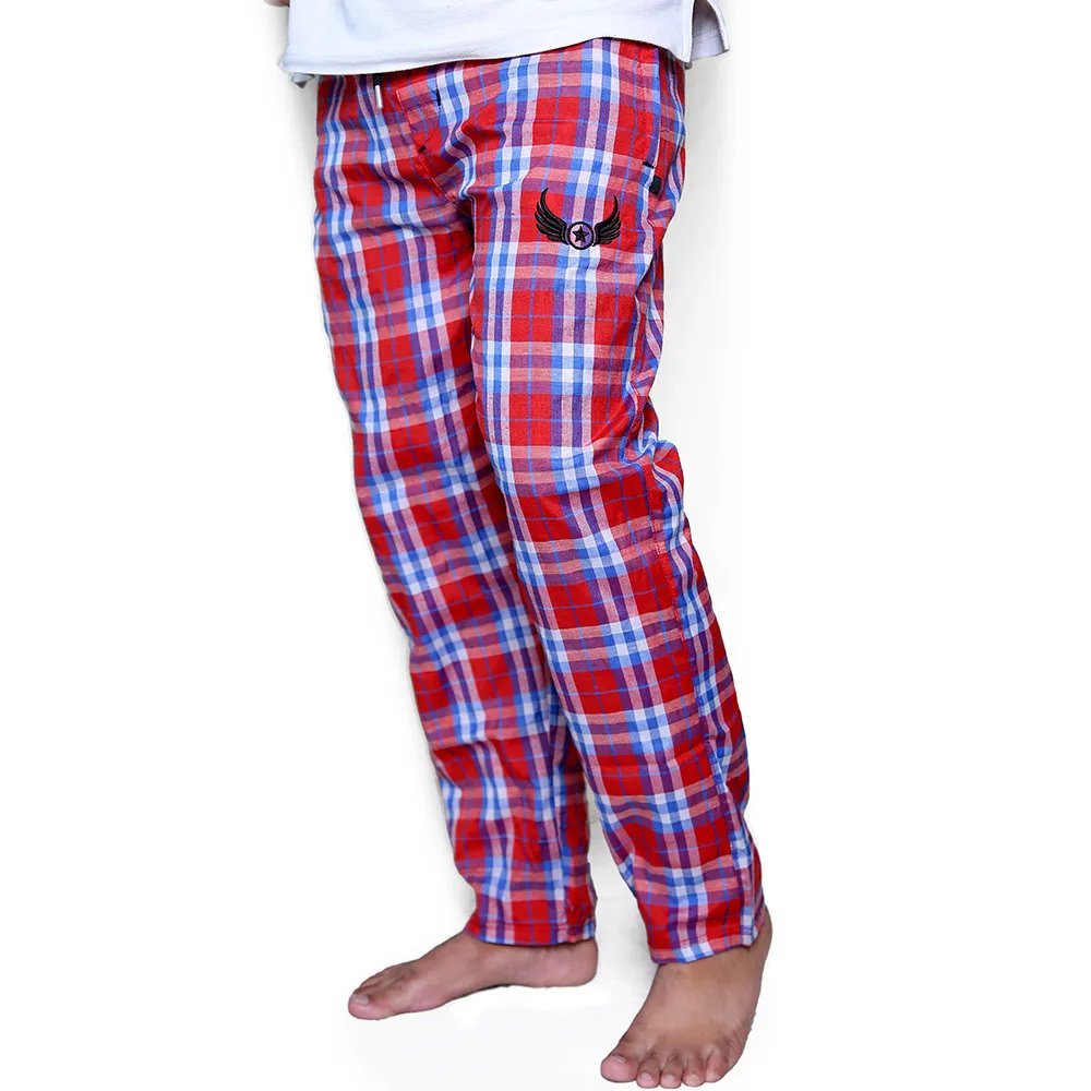 Red Cotton Trousers For Men