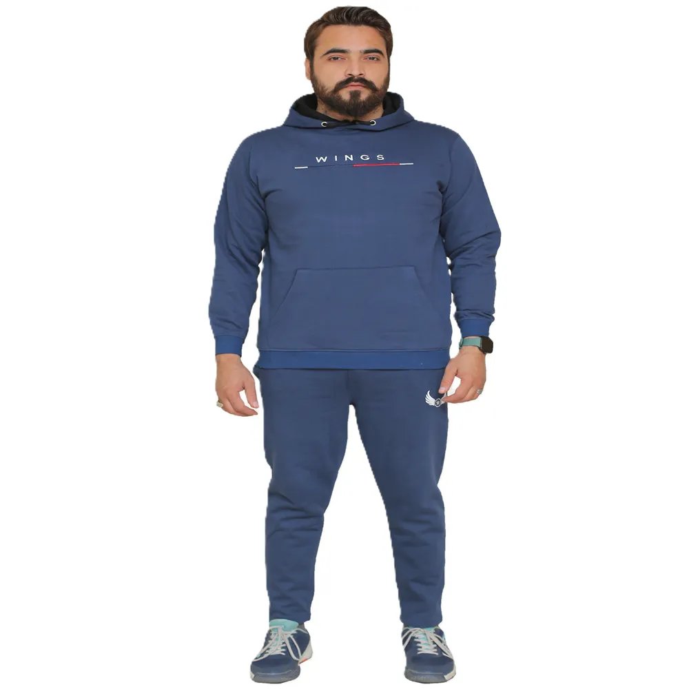 Winter Blue Cotton Fleece Trouser