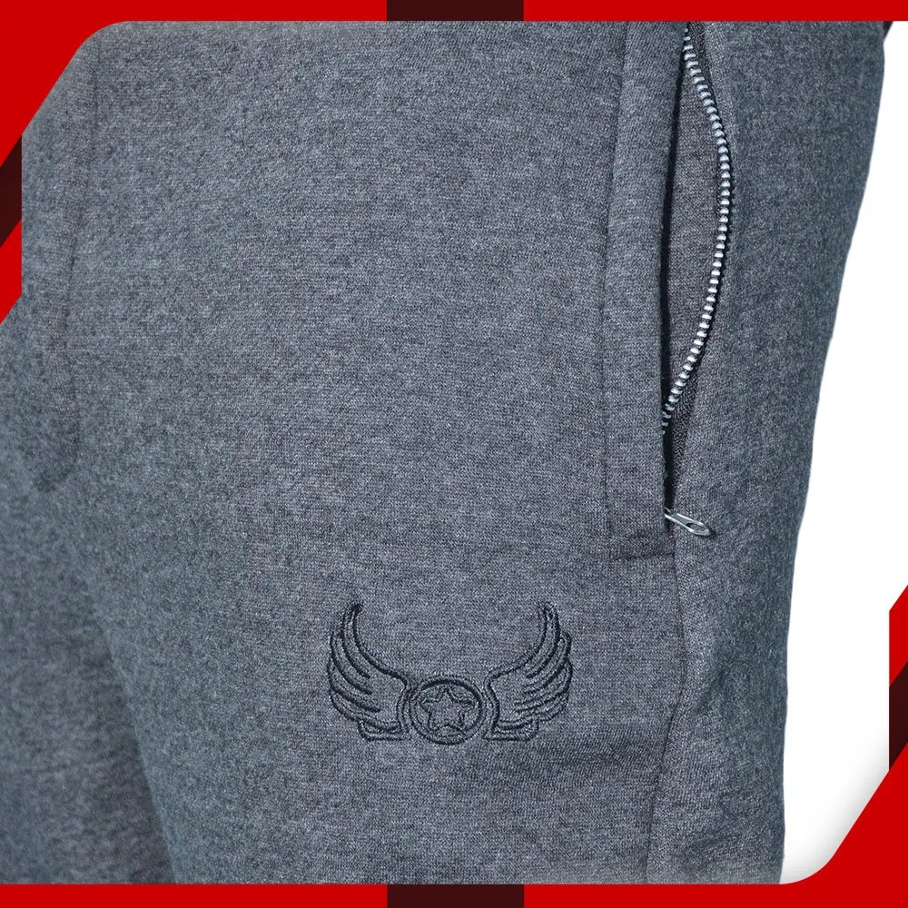 WINGS Fleece Trousers for Men Charcoal