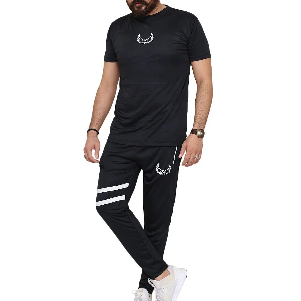 Black Stripe Active Tracksuits