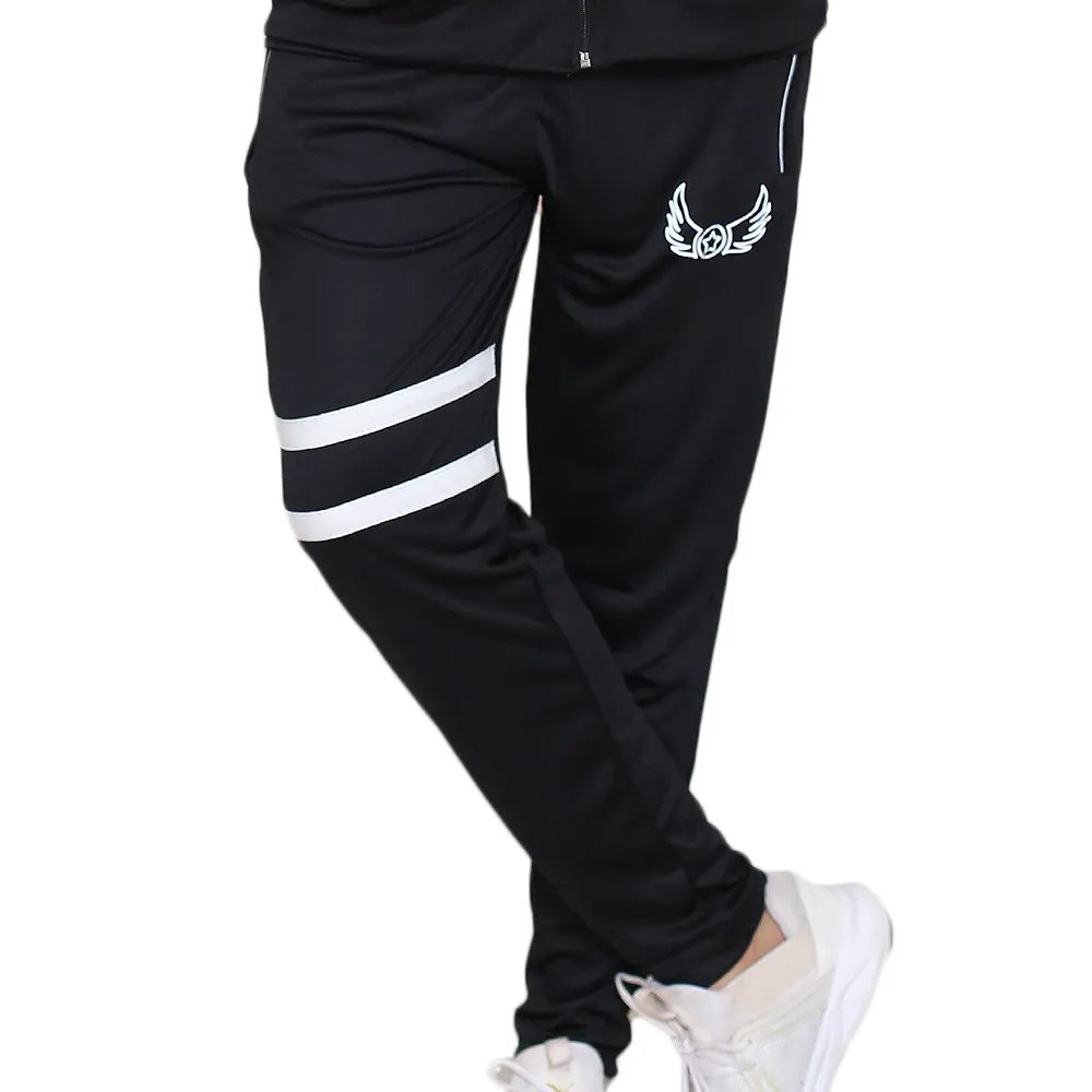 Black Stripe Active Tracksuits