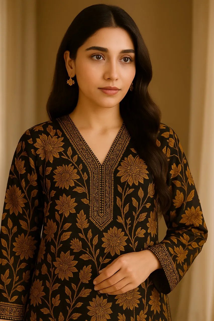 3 Piece Cotton Lawn Suit - Printed (Pret) AMP 05