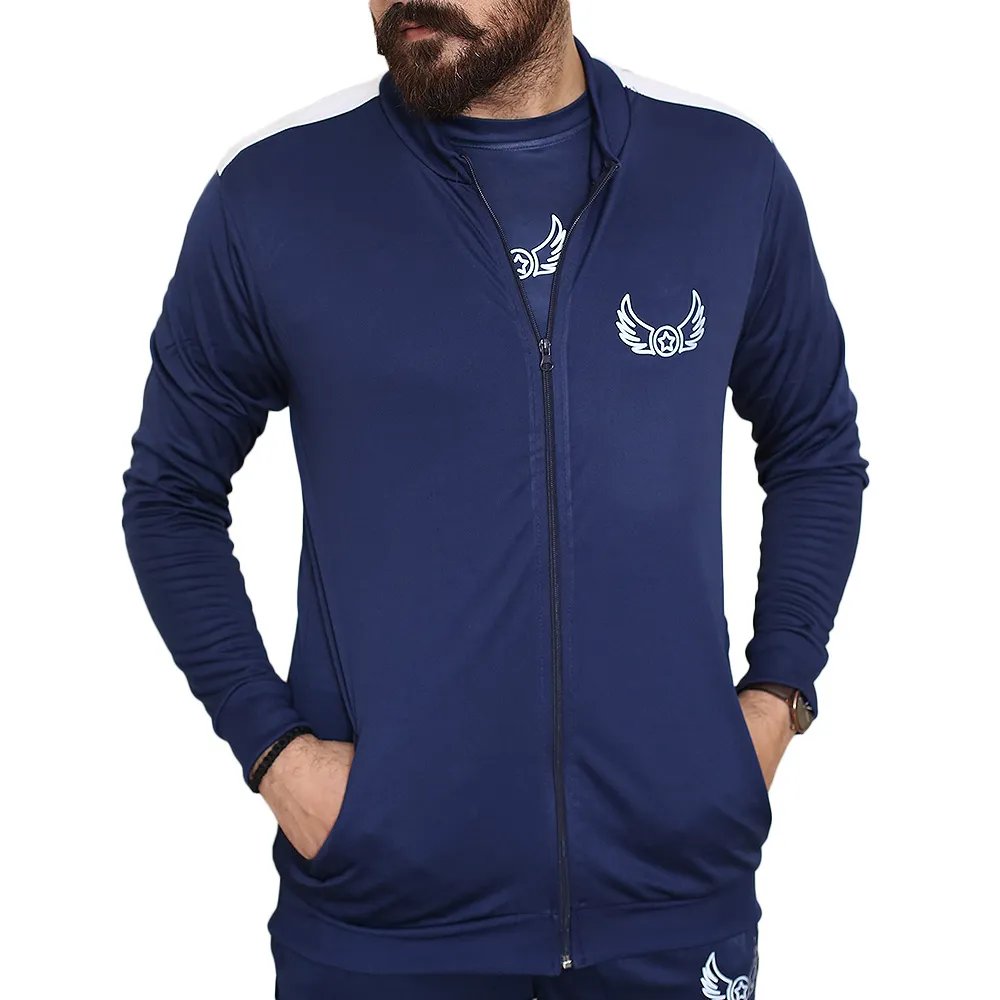 Blue Panel Sports Tracksuits