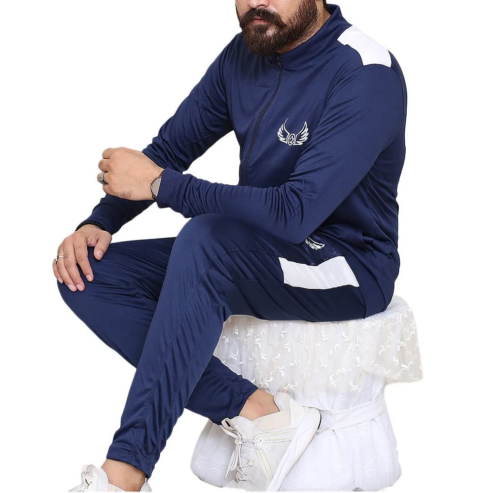 Blue Panel Sports Tracksuits