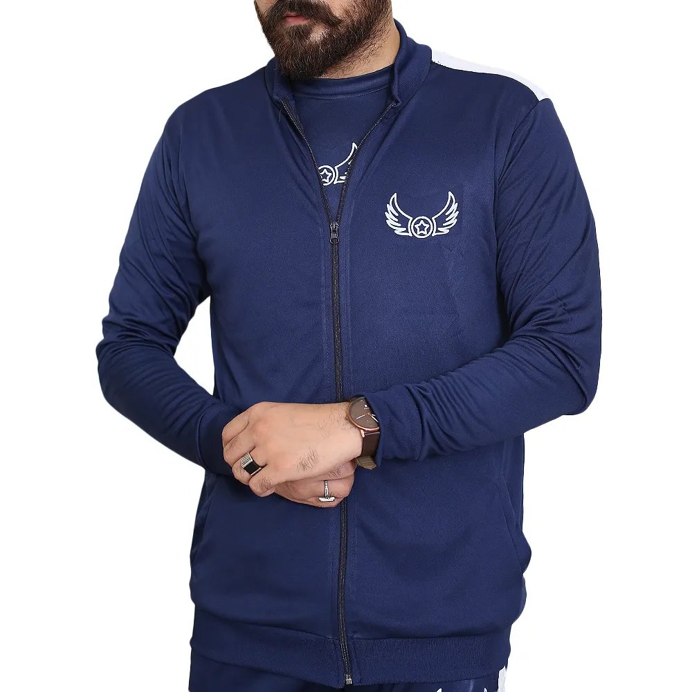 Blue Panel Sports Tracksuits
