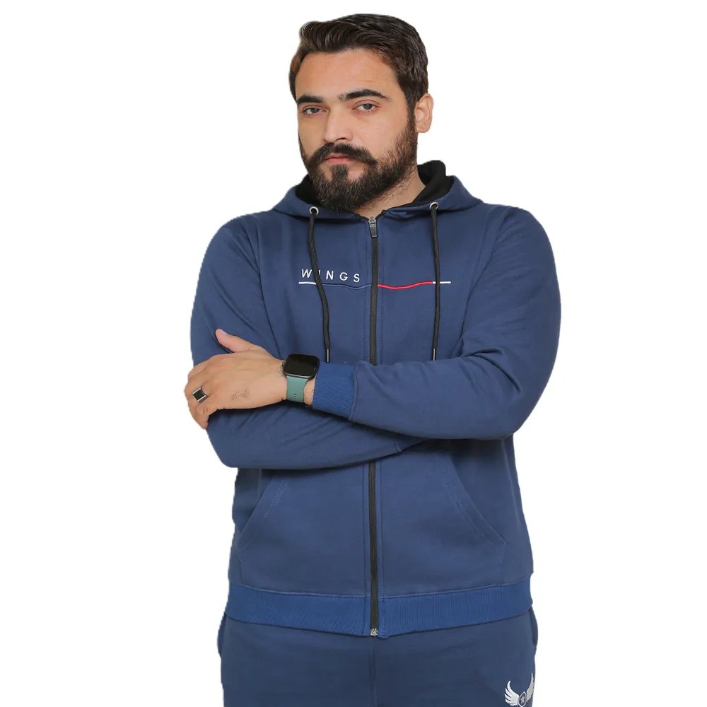 Winter Blue Zipper Fleece Tracksuit