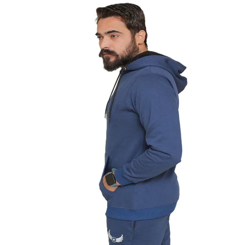 Winter Blue Zipper Fleece Tracksuit