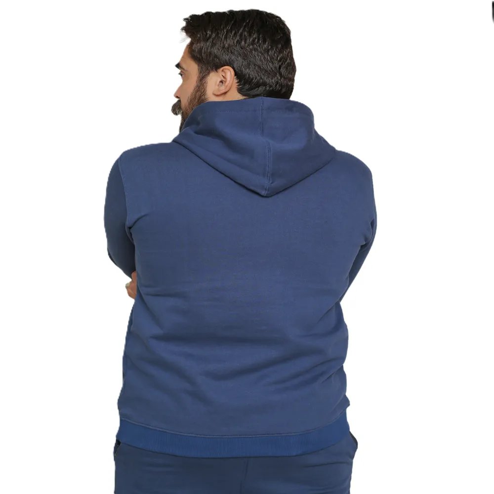 Winter Blue Hoodie Fleece Tracksuit