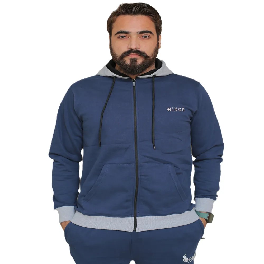 Winter Blue Grey Fleece Tracksuit