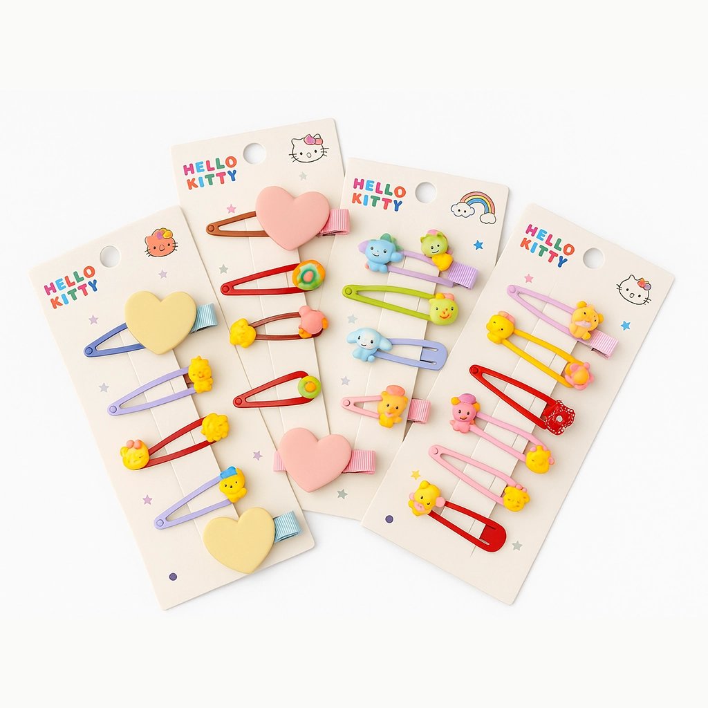 Hello Kitty Hair Clip Set for Girls