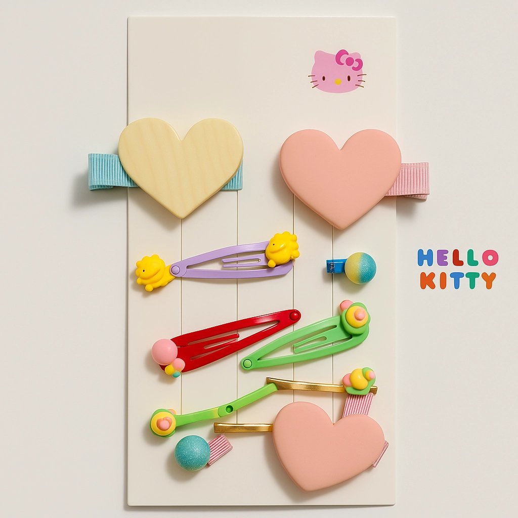 Hello Kitty Hair Clip Set for Girls