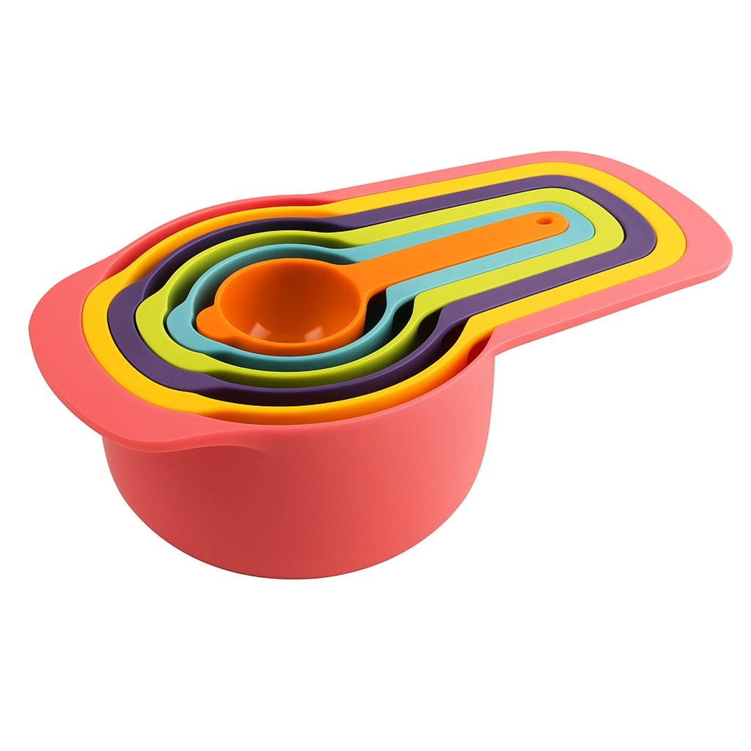 6-Piece Colorful Measuring Cups & Spoons Set