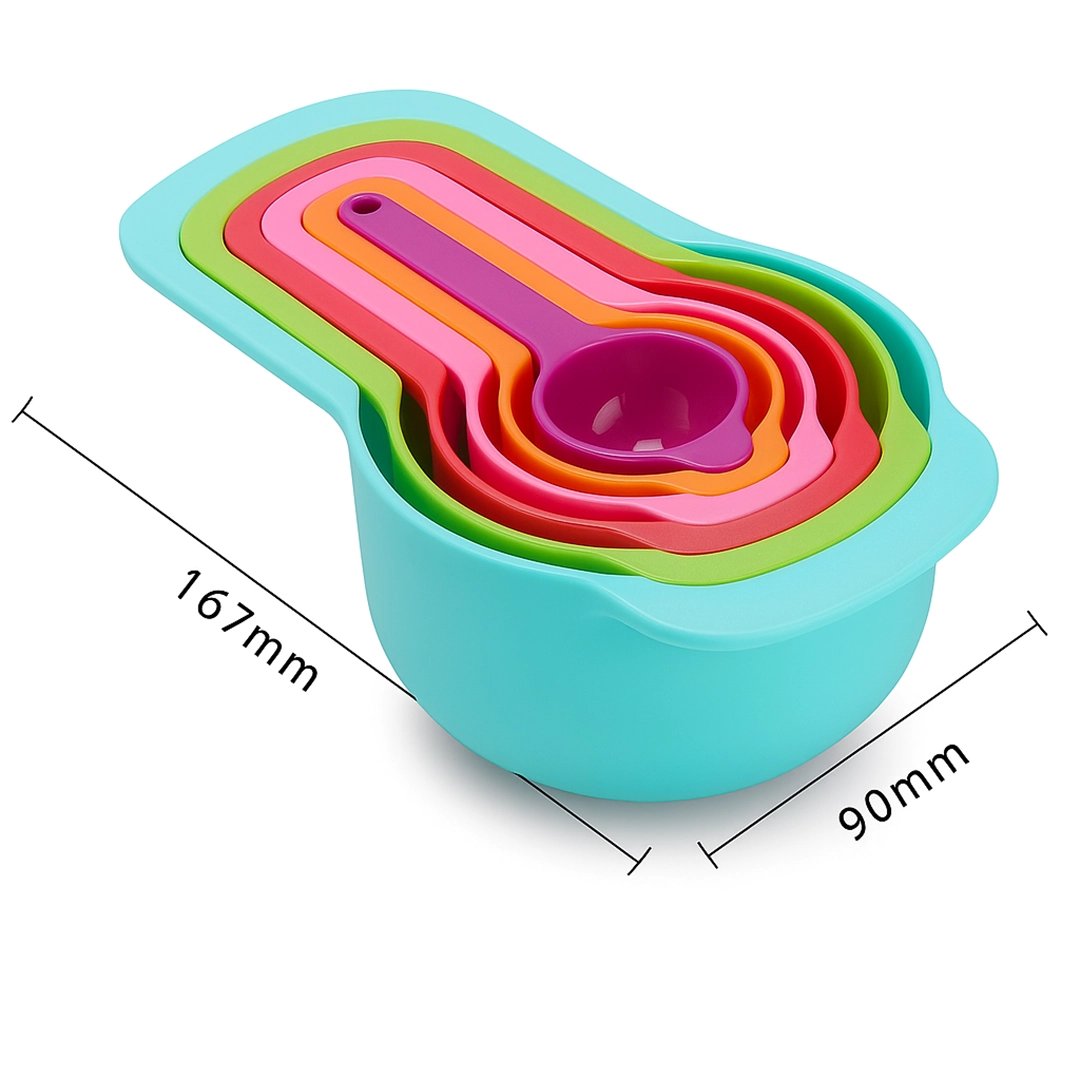 6-Piece Colorful Measuring Cups & Spoons Set