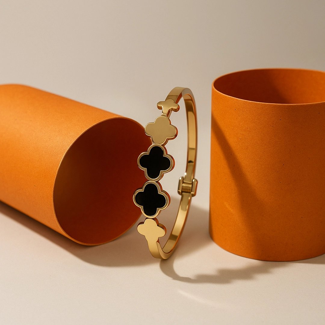 Golden Clover Elegance Bracelet