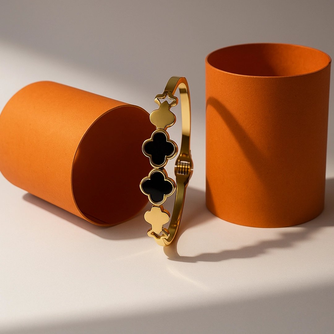 Golden Clover Elegance Bracelet