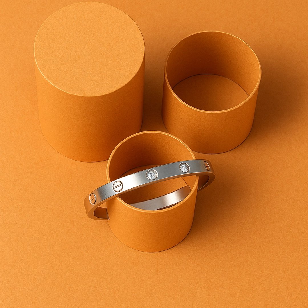 Classic Luxe Silver Bangle