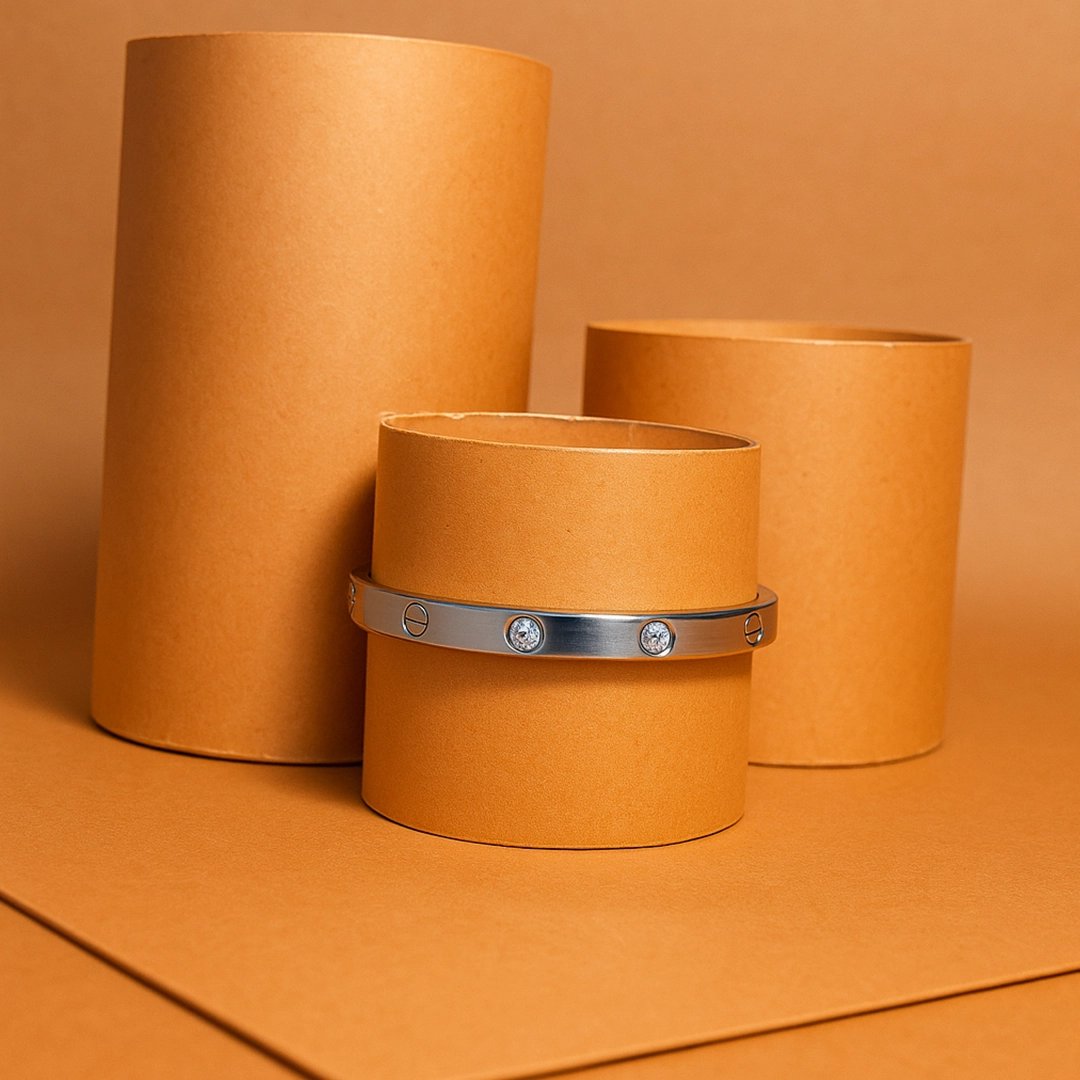 Classic Luxe Silver Bangle