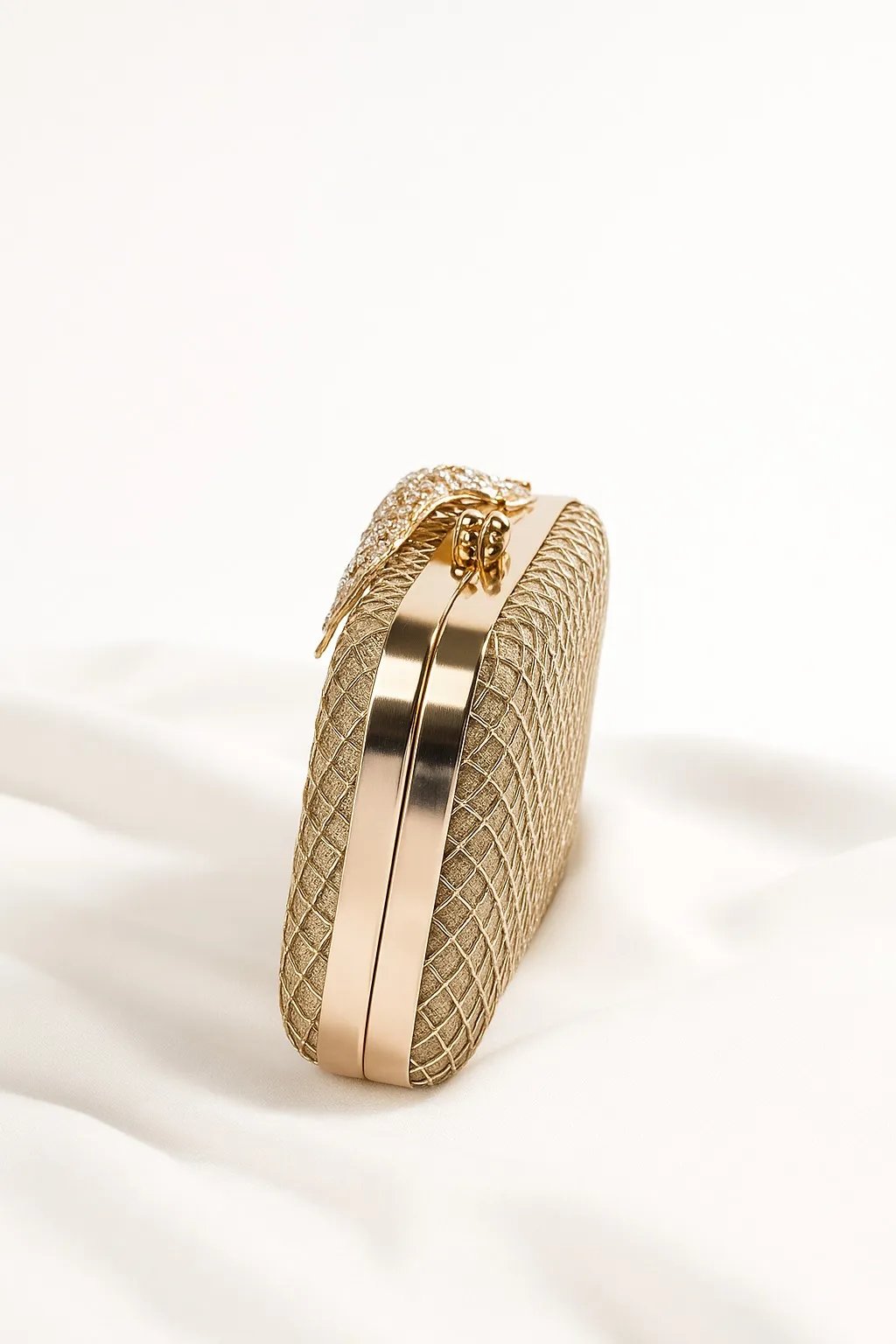 Regal Peacock Gold Clutch